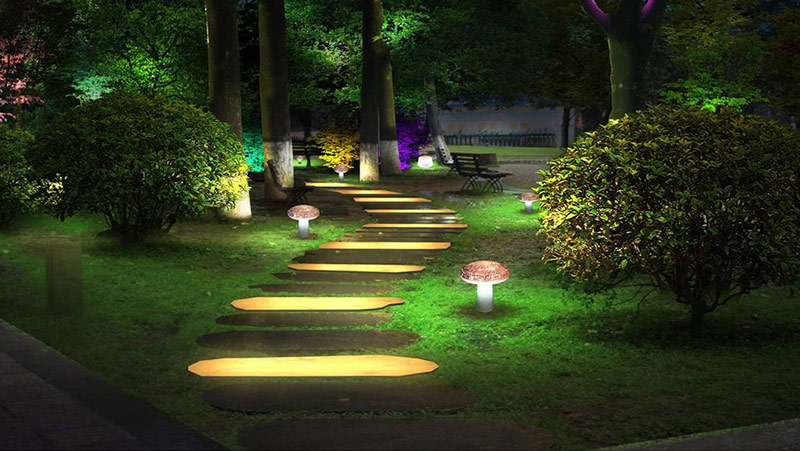 西安万科地产小区LED景观灯照明项目
