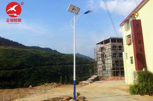湖南乡村6米太阳能路灯工程案例