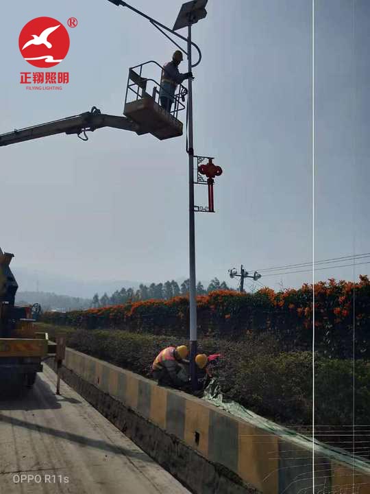中国结太阳能路灯工程案例