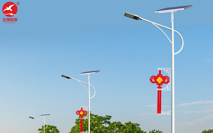 户外太阳能中国结路灯定制注意事项