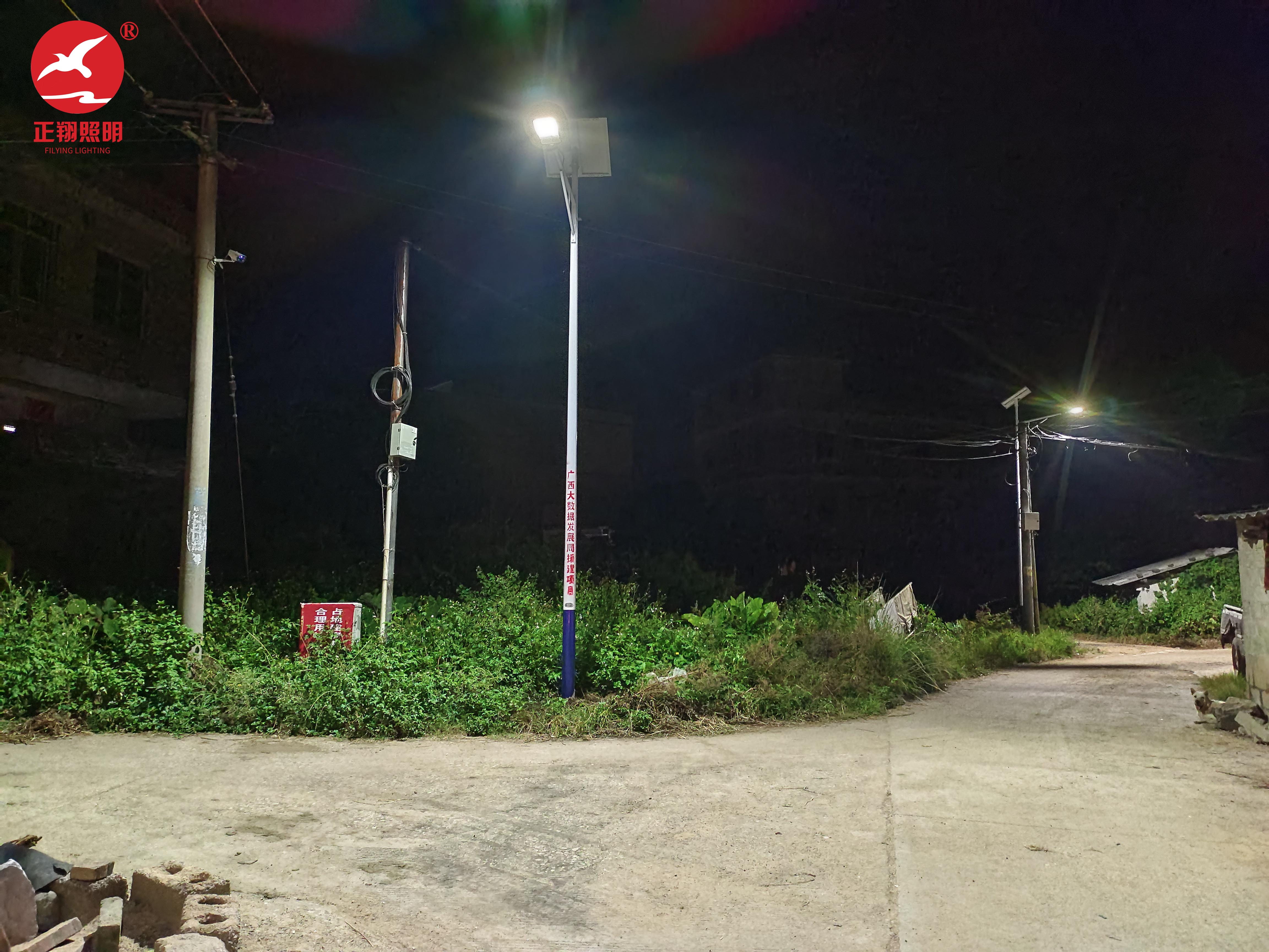 广西桂平乡村太阳能路灯项目案例
