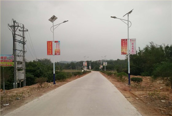 广东省阳江市阳西县织贡镇牛岭村太阳能路灯