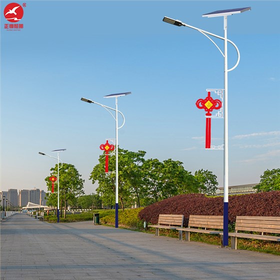 户外太阳能中国结路灯定制