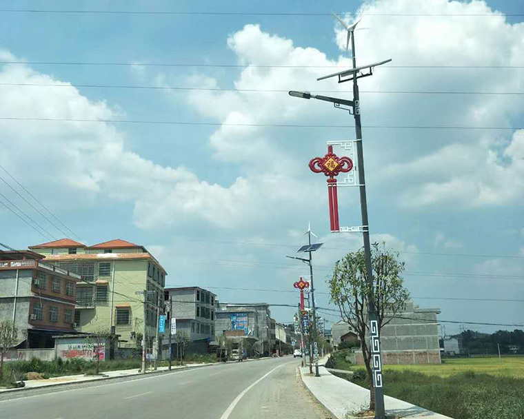 湖南邵阳洞口县太阳能风光互补路灯