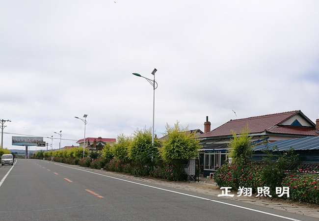 太阳能路灯助力农村道路建设