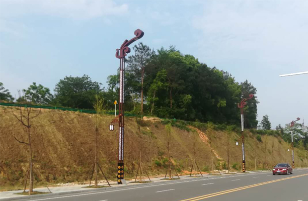 LED景观路灯助力南岳衡山高铁连接线顺利通车