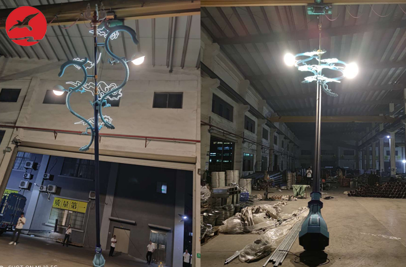 云南省玉溪市枝柏村特色小镇路灯案例