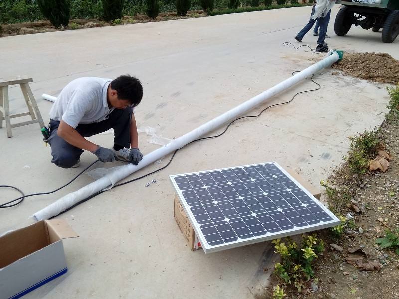 太阳能LED路灯安装方法