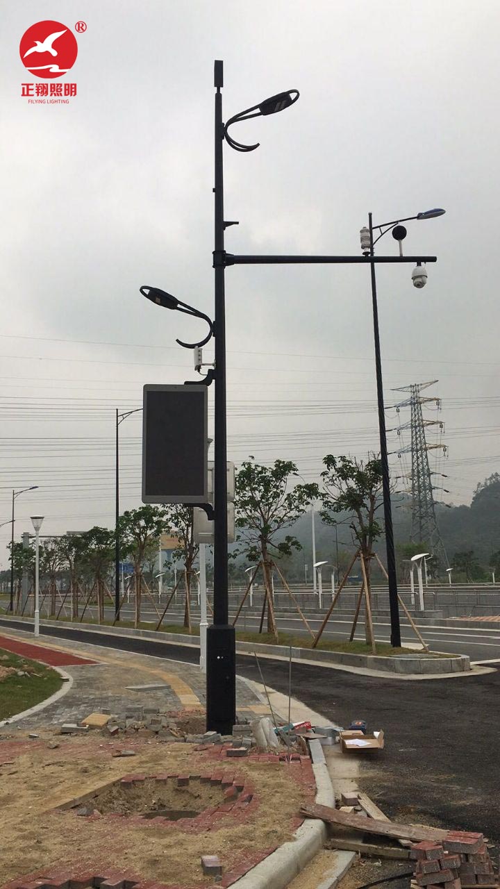 广东珠海多功能路灯杆工程案例