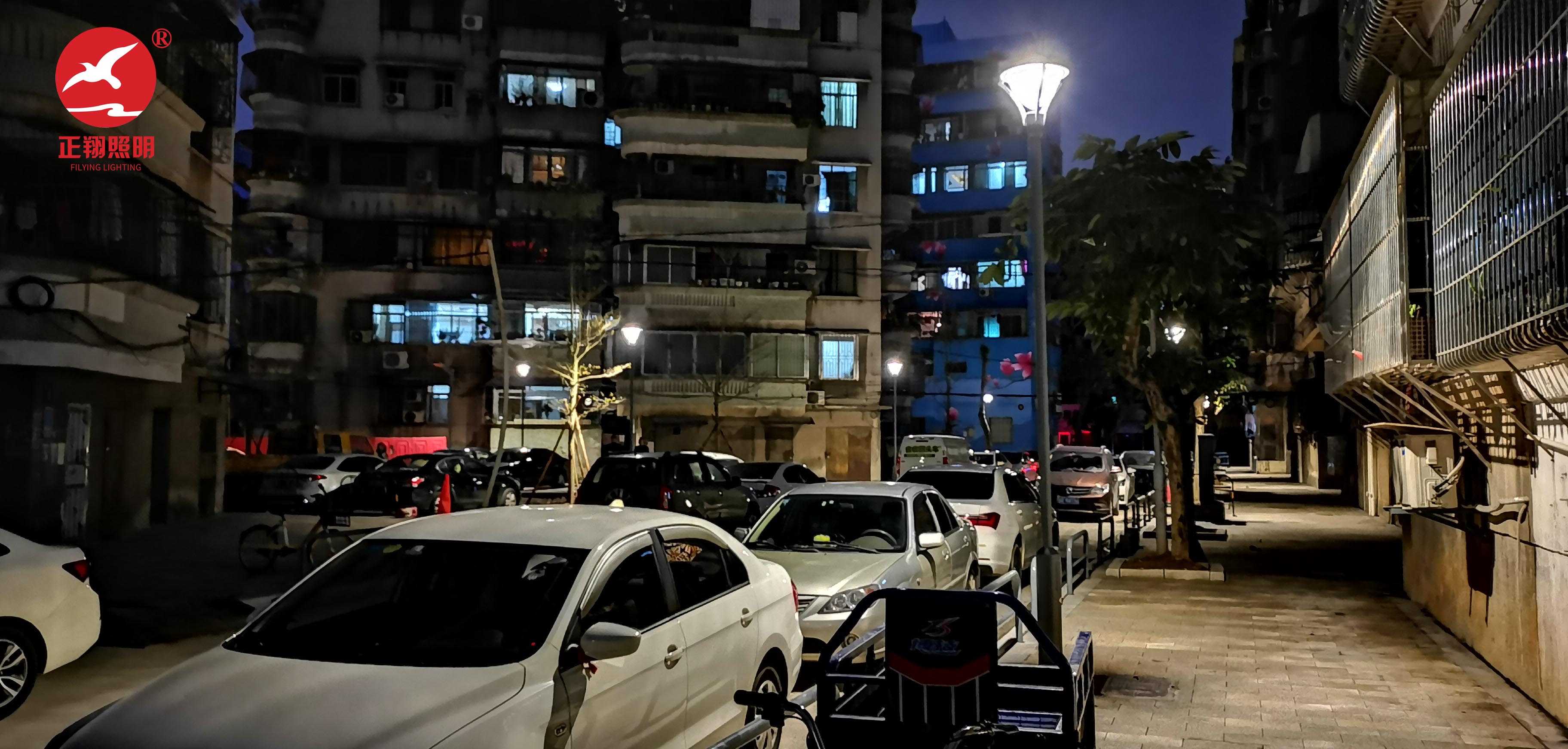 佛山市禅城区同济群乐街小区庭院灯工程案例